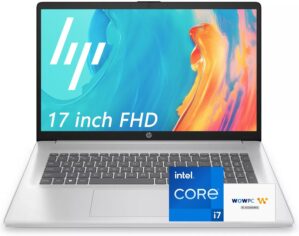 HP 17.3″ FHD Business Laptop 2025/2026 Edition, Powerful Intel 13th Gen i7-1355U (Up to 5.0 GHz), 32GB RAM, 1TB SSD, Ultra Slim Design, USB-C, Wi-Fi 6,…