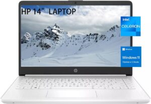 HP Stream 14 Inch Laptop for Student，Intel Celeron N4120,16GB RAM,64GB eMMC,Microsoft 365 with 1TB Cloud Storage,720p Webcam,Windows 11 S,Long Battery Life…