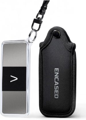 Carrying Case and Pouch for KardiaMobile 6L EKG Monitor, (Protective) Clear Case with Neoprene Cover and Wrist Strap