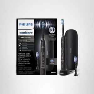 Philips Sonicare ExpertClean 7500 Black, Rechargeable Electric Power Toothbrush, HX9690/05