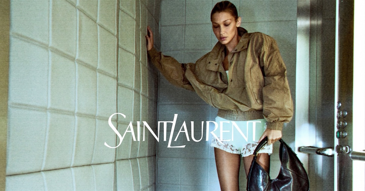 Bella Hadid Looks Cool in Saint Laurent Spring 2026 Ad